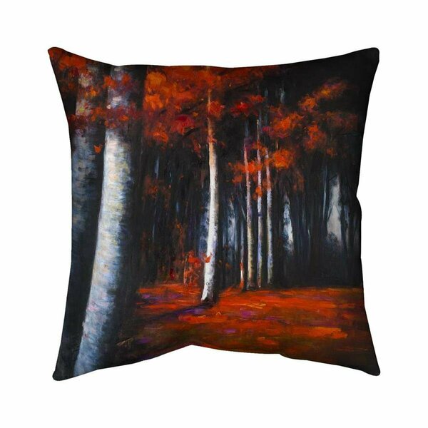 Fondo 26 x 26 in. Mysterious Forest-Double Sided Print Indoor Pillow FO2778713